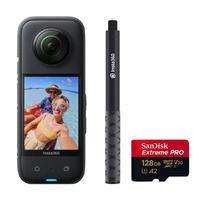 Insta360 X3 360 Kamera + 114cm Selfie Stick + 128GB MicroSD