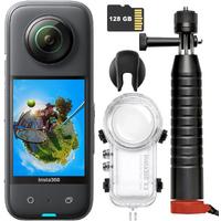 Insta360 X3 360 Kamera + Joby Action Grip Pro Su Altı Kiti (128GB MicroSDXC)