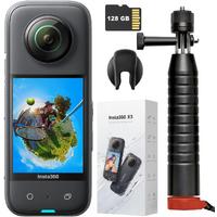 Insta360 X3 360 Kamera + Joby Action Grip Su Altı Kiti (128GB MicroSDXC)