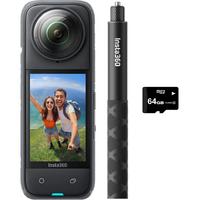 Insta360 X4 + 114cm Selfie Stick + 64GB MicroSDXC Hafıza Kartı