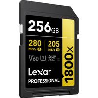 Lexar 256GB Professional 1800x UHS-II V60 SDXC Hafıza Kartı