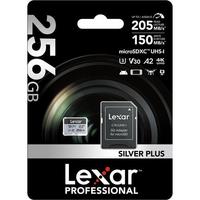 Lexar Professional 256GB 205 MB/s Silver Plus Mikro SD Hafıza Kartı