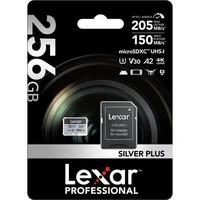 Lexar Professional 256GB 205 MB/s Silver Plus Mikro SD Hafıza Kartı